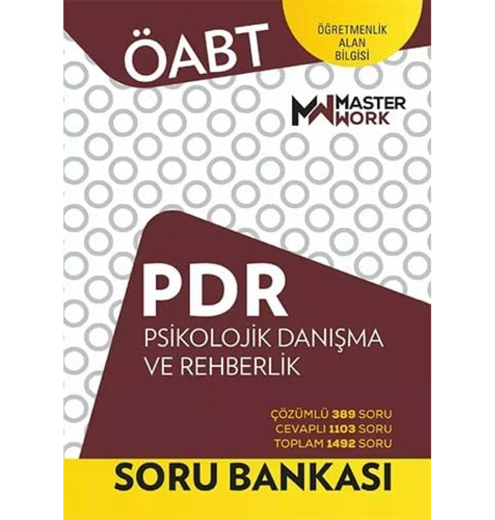 Öabt Pdr Psikolojik Danışma Rehberlik Soru Bankası  Master Work