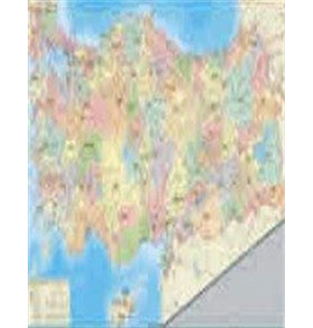 Mepmedya Türkiye Fiziki Ve Dünya Siyasi - Mülki İdareler Haritası 35X50