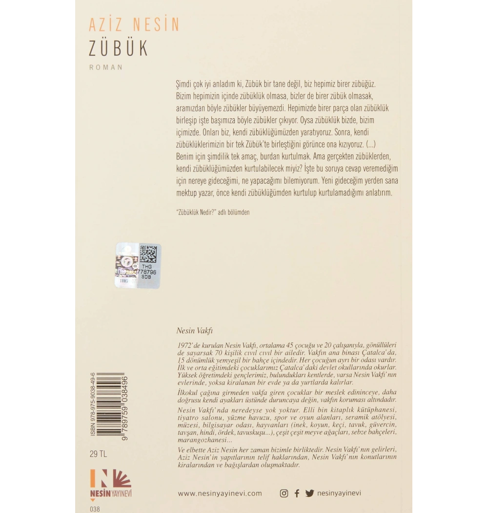 Zübük   Kağnı Gölgesindeki İt-Aziz Nesin  Nesin