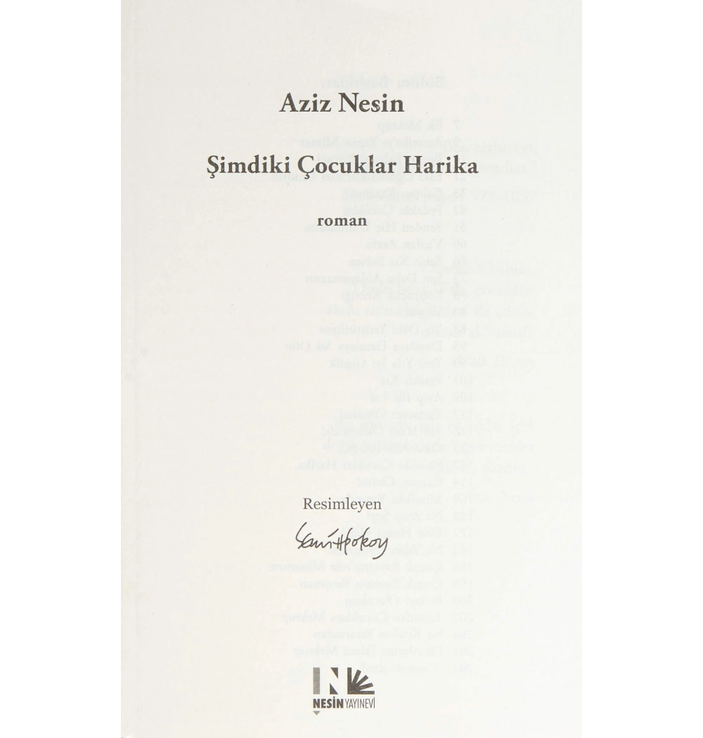 Şimdiki Çocuklar Harika    Aziz Nesin     Nesin