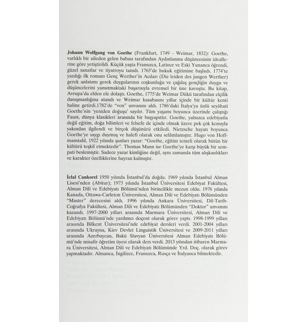 Faust     Goethe    Doğubatı