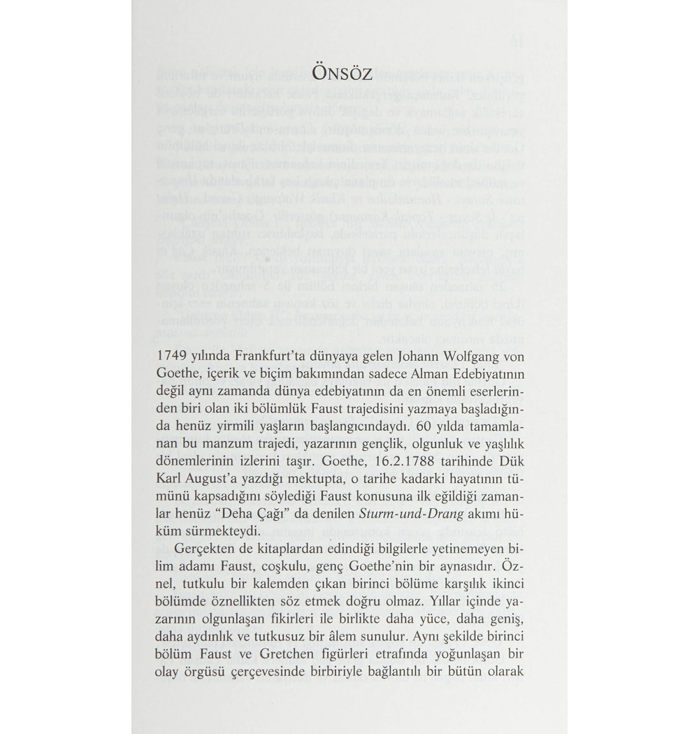 Faust     Goethe    Doğubatı