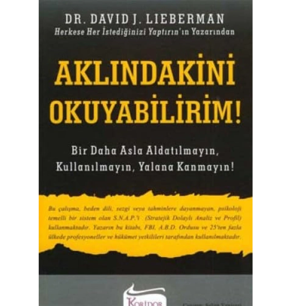 Aklındakini Okuyabilirim.Davıd J.Lıeberman