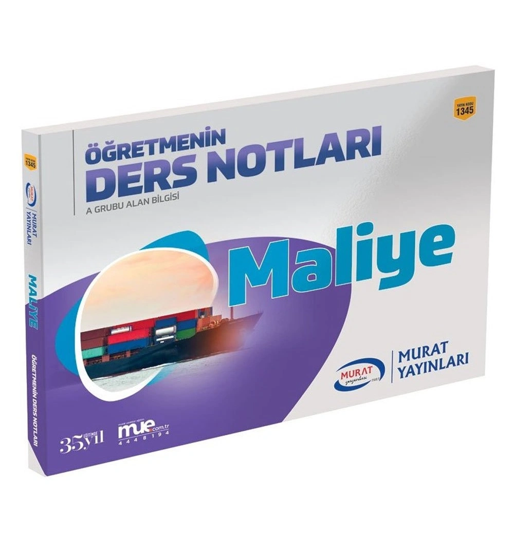 Murat 1345 Kpss A Grubu Maliye Ders Notları