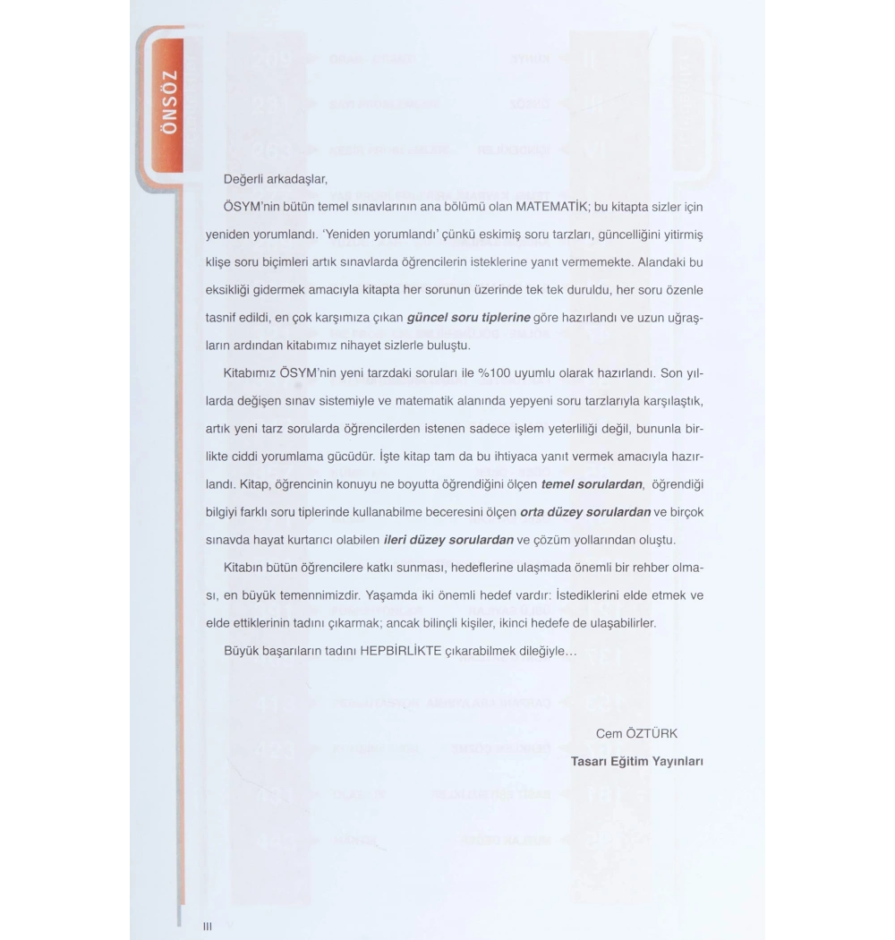 Tasarı Dgs Matematik Çözümlü Soru Bankası