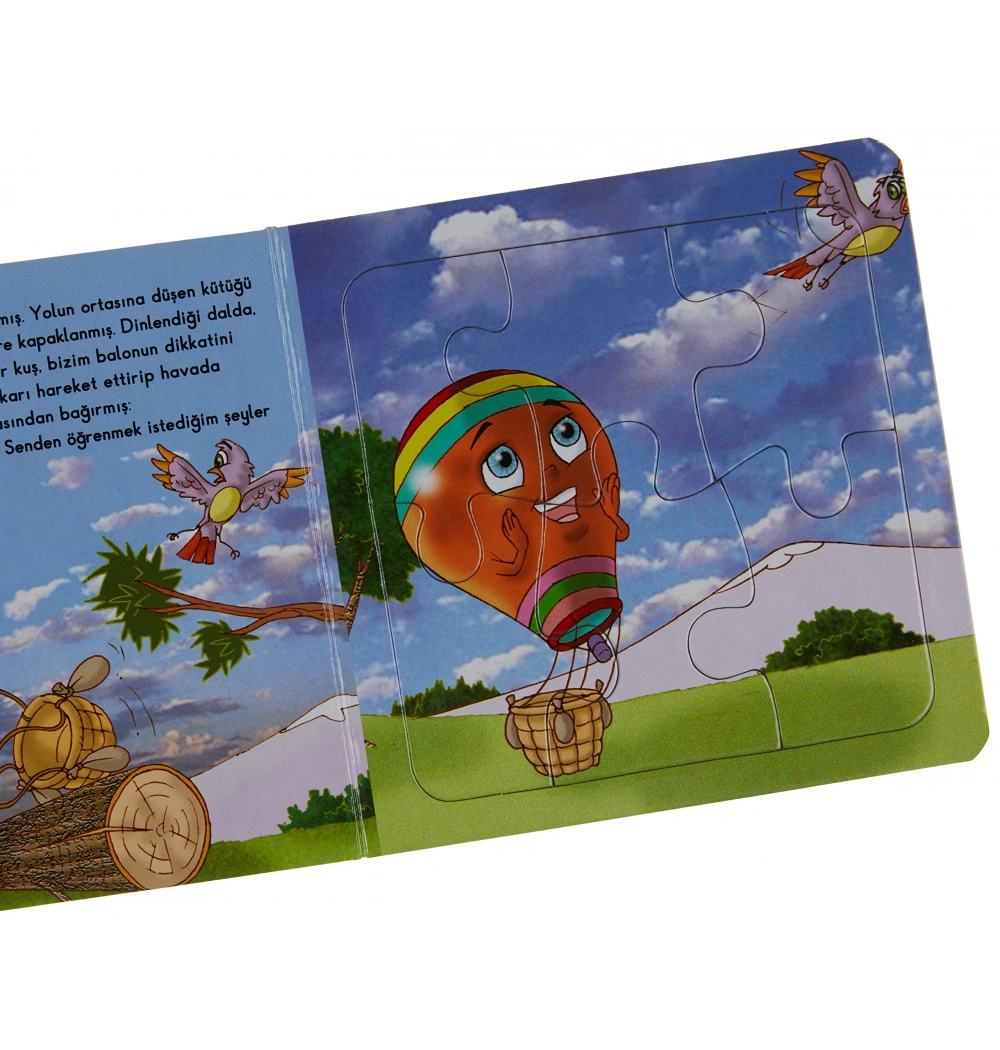 Uçmaktan Korkan Balon-Yapboz Hikaye -15*15  K022