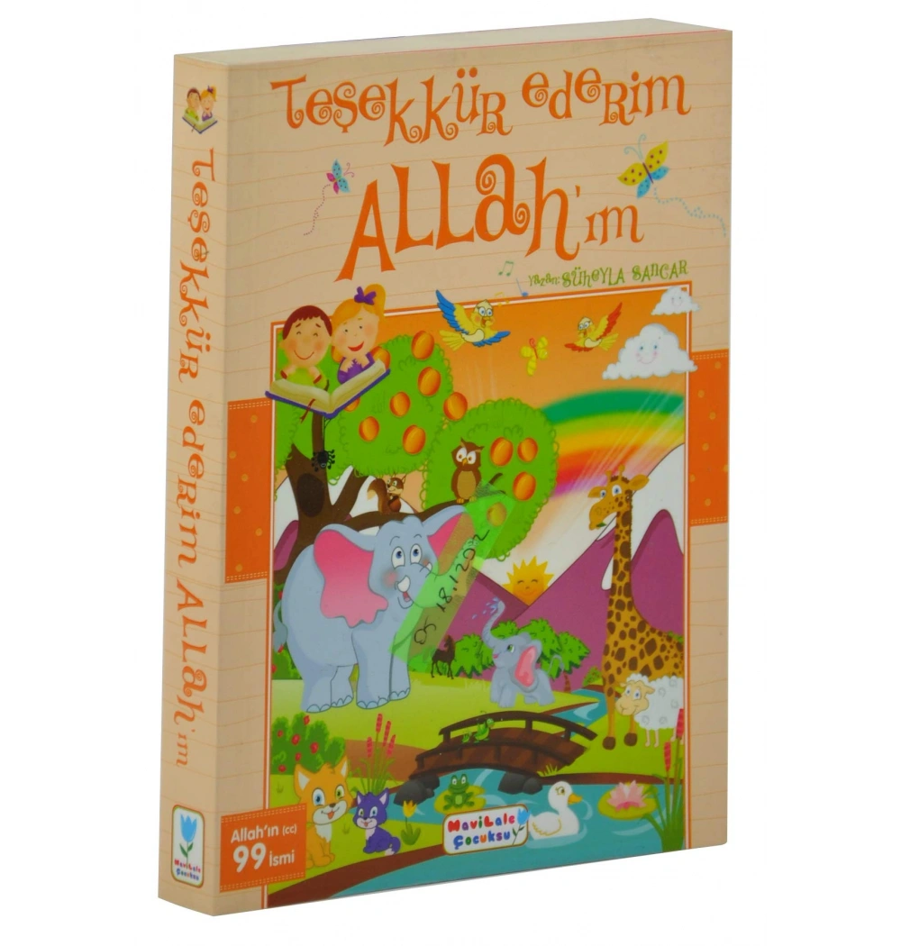 Teşekkür Ederim Allahım Çocuğumla 99 Esma Mavi  Lale