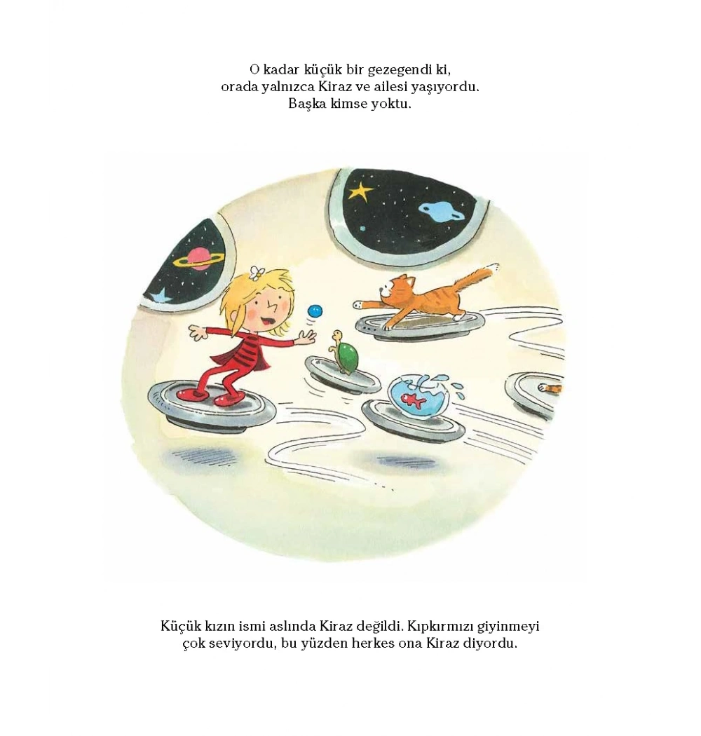 KIRMIZI UZAY BAŞLIKLI KIZ  UÇANBALIK