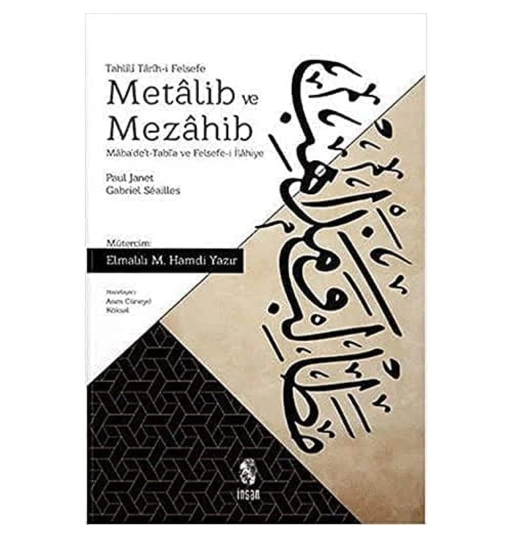 Metalib Ve Mezahib  Hamdi Yazır  İnsan Yayın