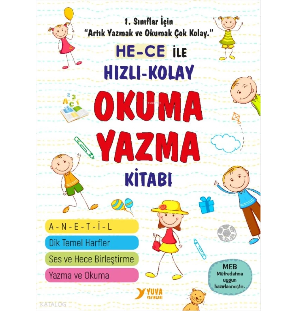 1.Sınıf Okumaya Başlıyorum Hece İle Hızlı Okuma Yazma Kitabı Yuva