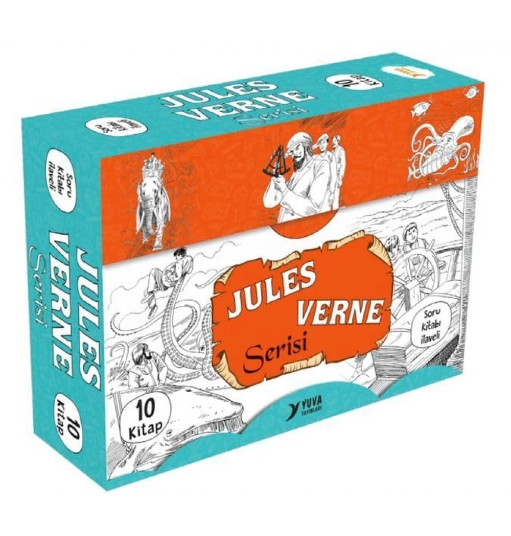 Jules Verne Serisi 4. Sınıf  10 Kitap    Yuva Yayın