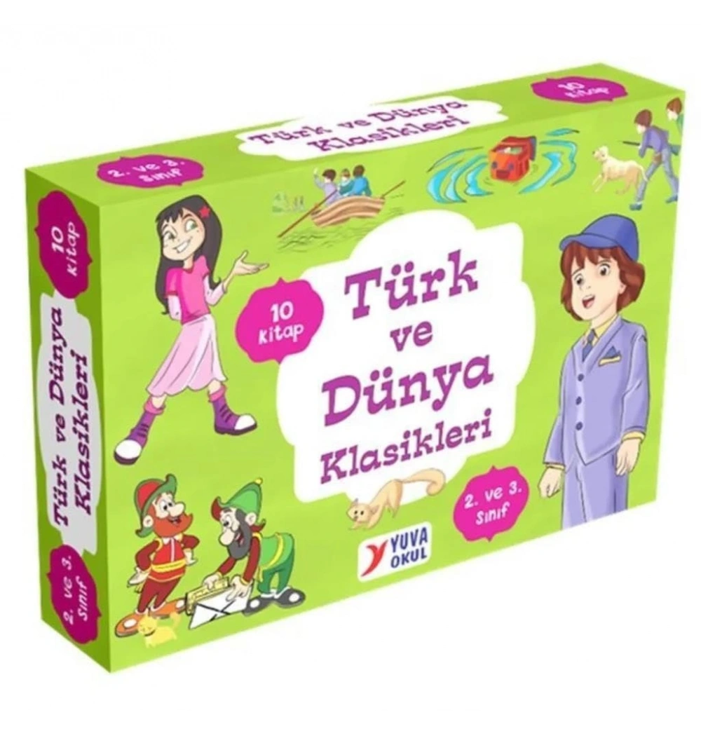 Türk Ve Dünya Klasikleri 10 Kitap Set 2-3.Sınıf  Yuva Yayın