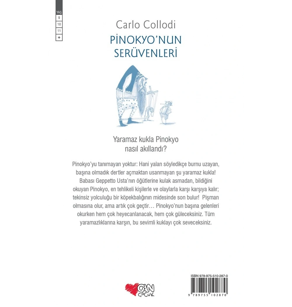 Pinokyonun Serüvenleri  Carlo Collodi Can Yay.