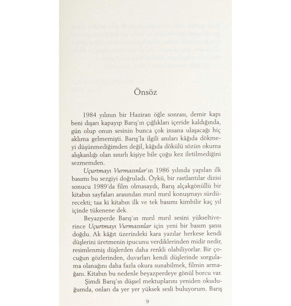 Uçurtmayı Vurmasınlar / F.Çiçekoğlu Can Yay.