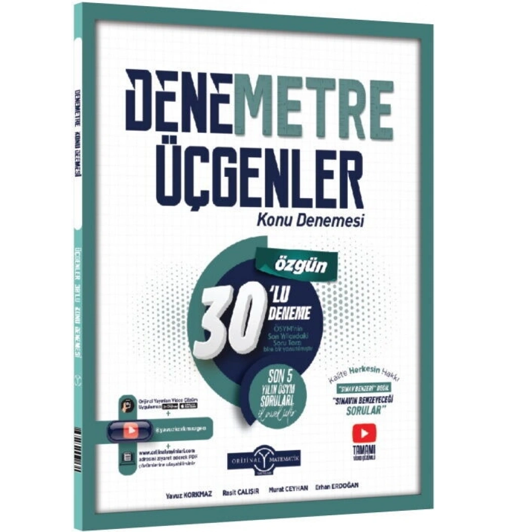Orijinal Üçgenler 30 lu Denemetre