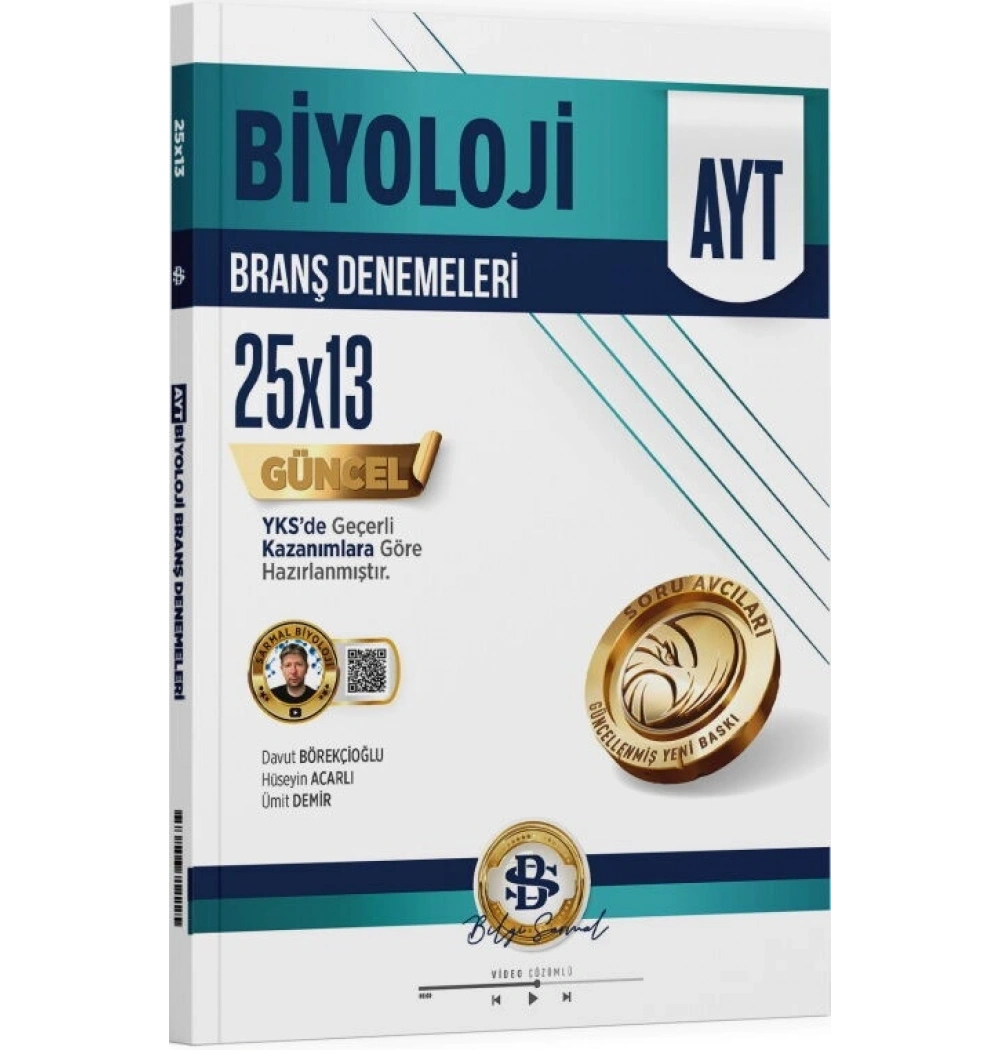 Ayt Biyoloji 25x13 Branş Denemeleri Bilgi sarmal