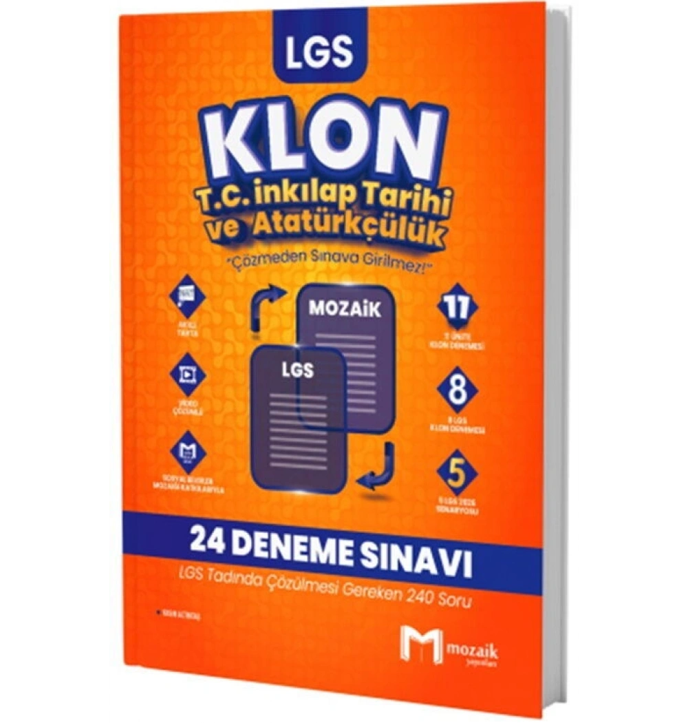 Mozaik Lgs İnkilap Tarihi Klon 24 Deneme Sınavı