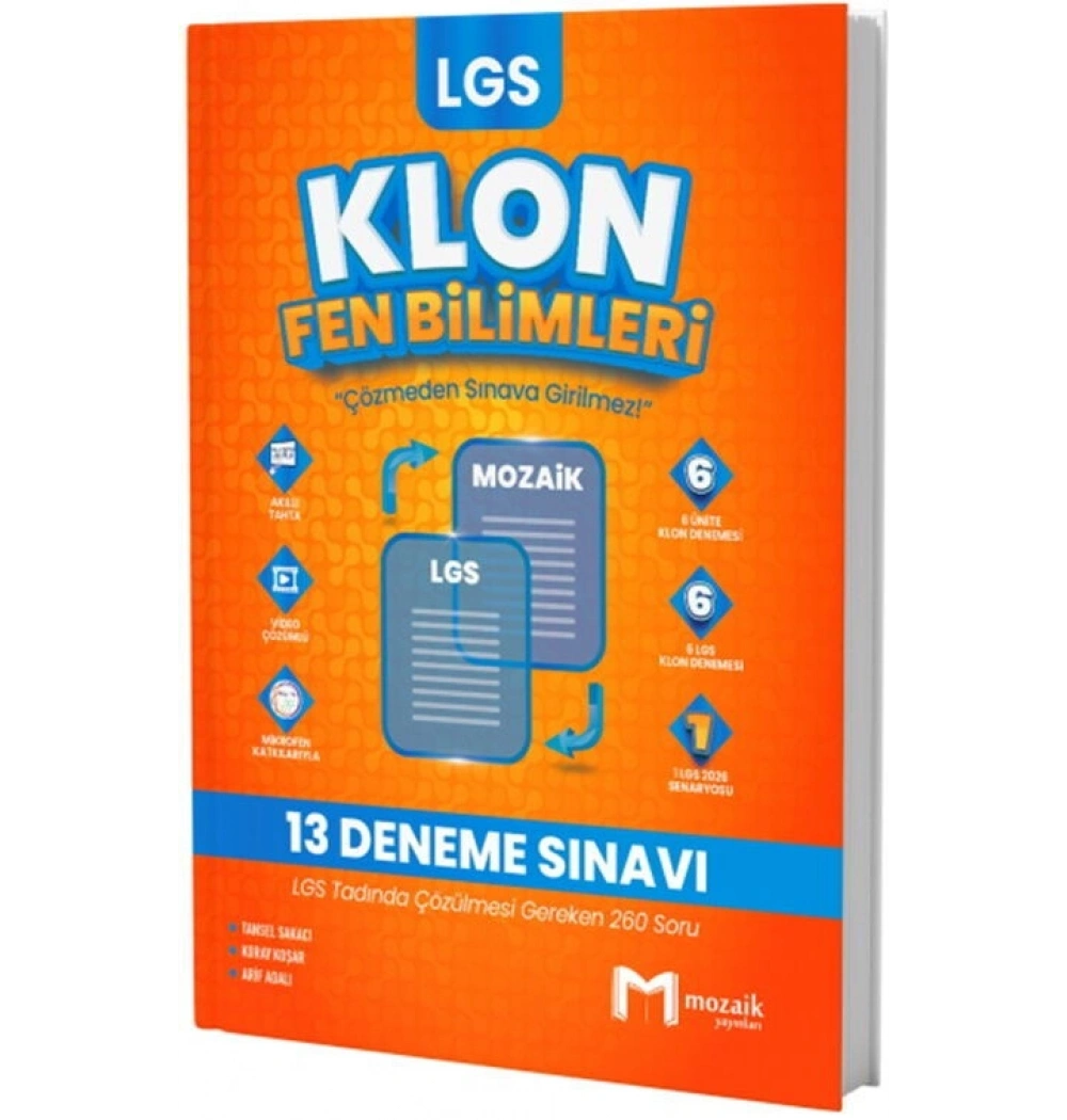 Mozaik Lgs Fen Bilimleri Klon 13 Deneme Sınavı