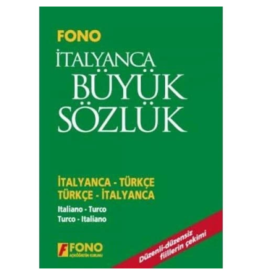 İtalyanca Büyük Sözlük ( İtaly-Türkçe/Türkçe İtaly ) CdLi  Fono