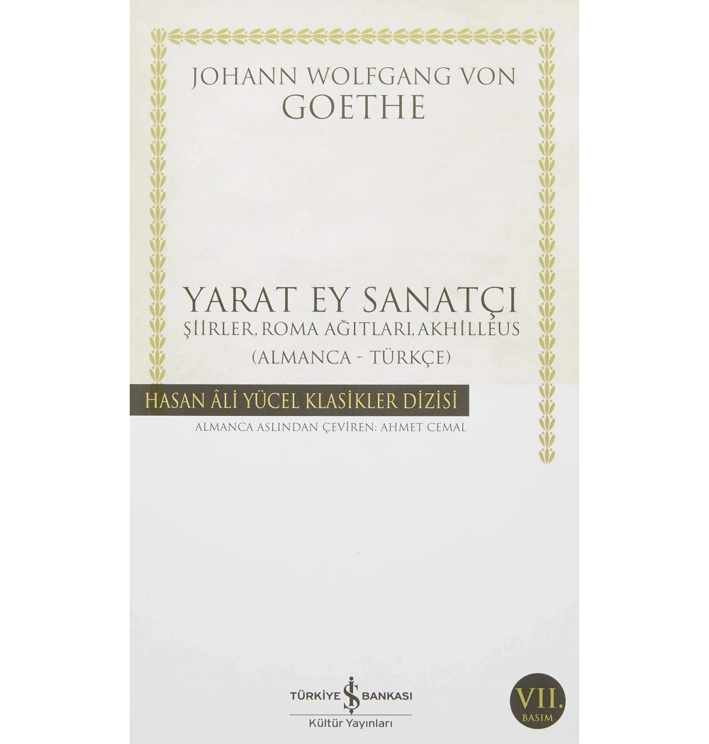 Yarat Ey Sanatçı -K.Kapak T.İş Bankası Kültür Yay.