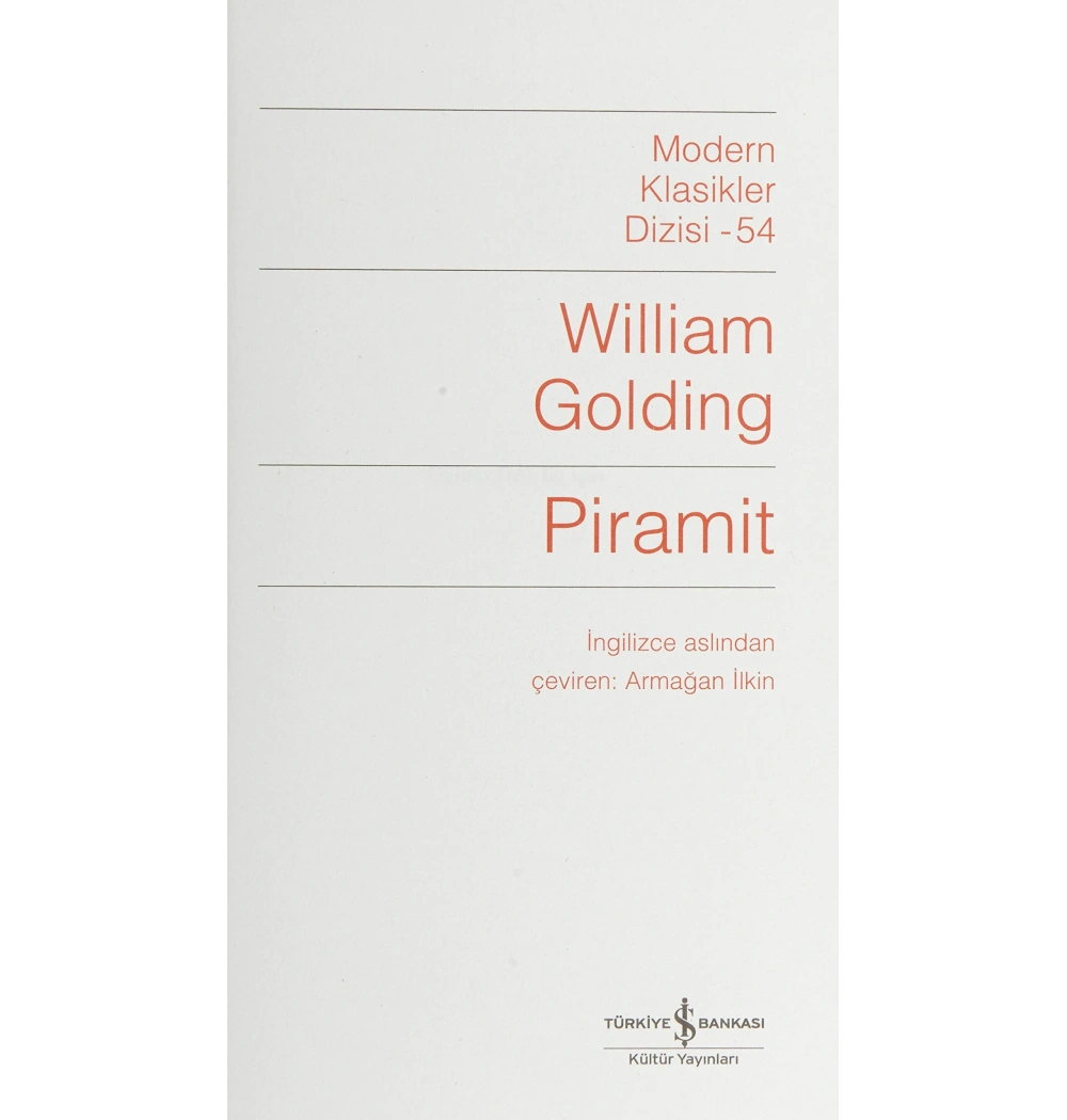 Piramit.Wlliam Golding  İş Bnk