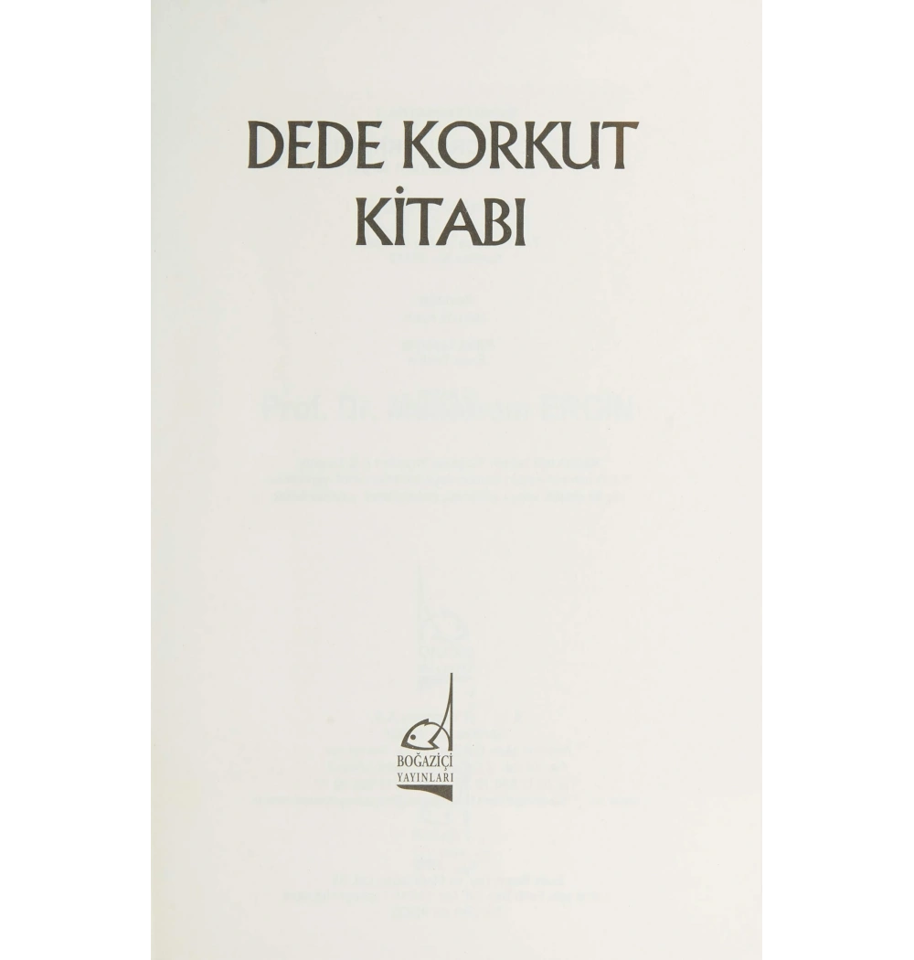Dede Korkut Kitabı       Muharrem Ergin   Boğaziçi