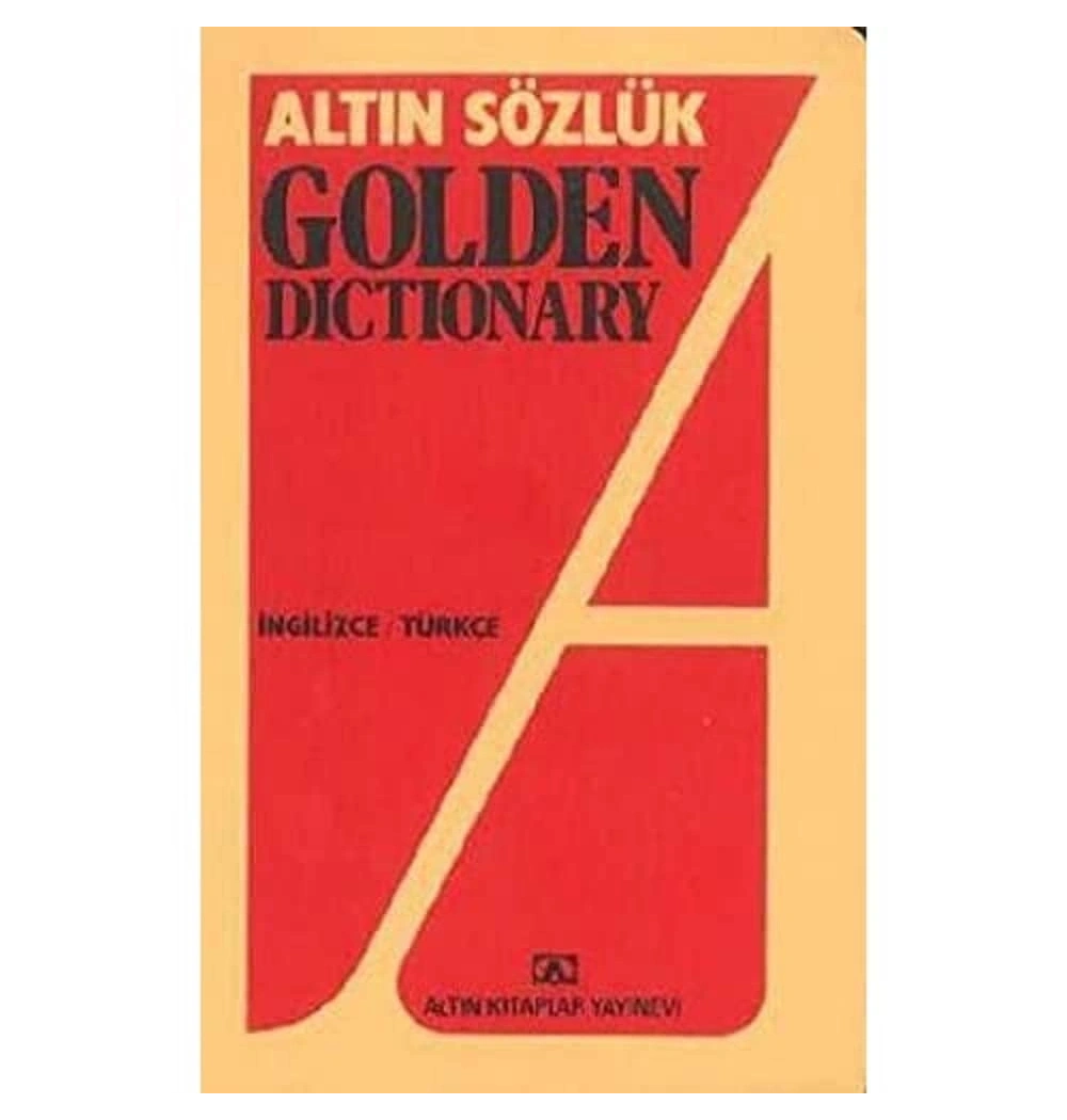 Altın Golden Dictionary İngilizce Türkçe Sözlük Plasti̇K Kapak