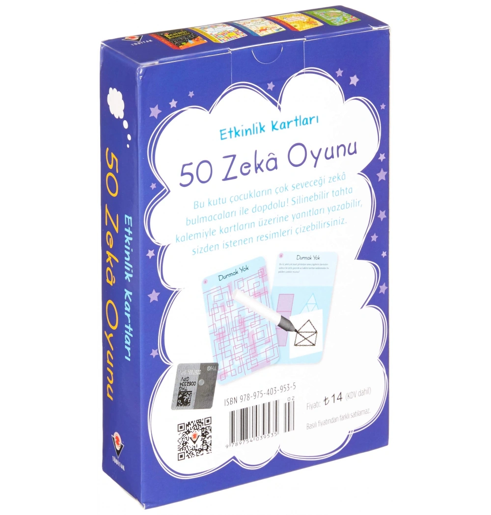 50 Zeka Oyunu 8+Yaş  Kutulu  Tübitak
