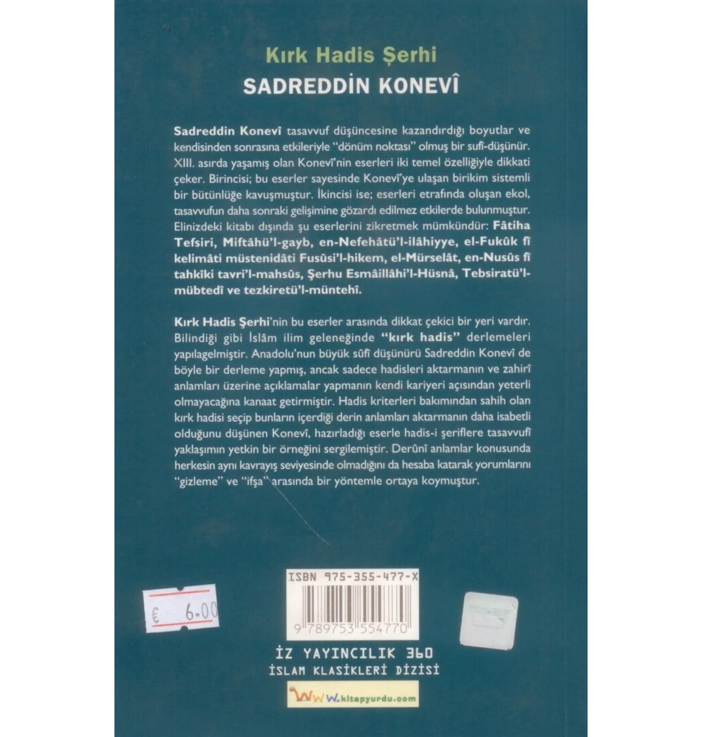 Kırk Hadis Şerhi / S.Konevi    İz Yay
