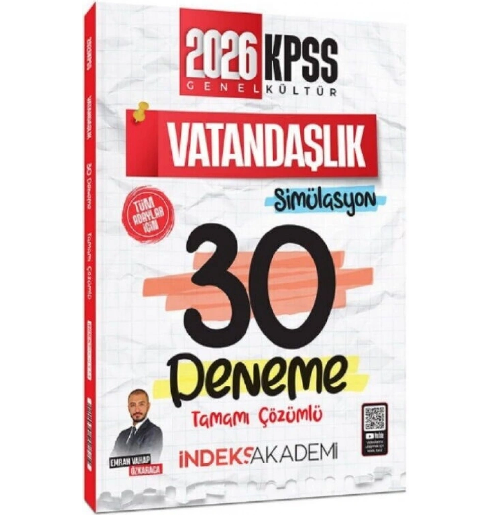 2026 Kpss Gk Vatandaşlık Simülasyon 30 Çözümlü Deneme İndeks Akademi