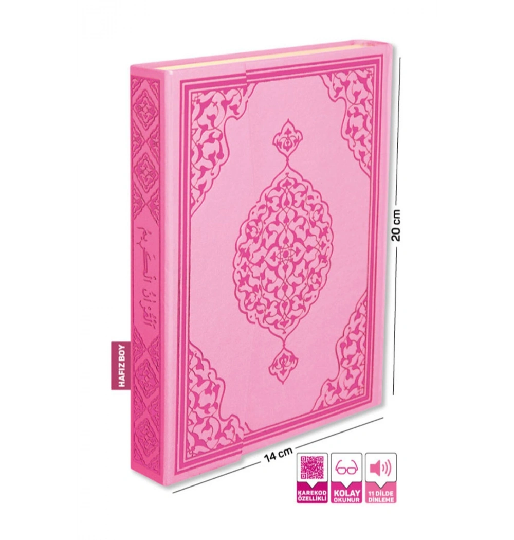 Furkan 14914 Orta Boy Bilgisayar Hatlı Kuranı Kerim Pembe