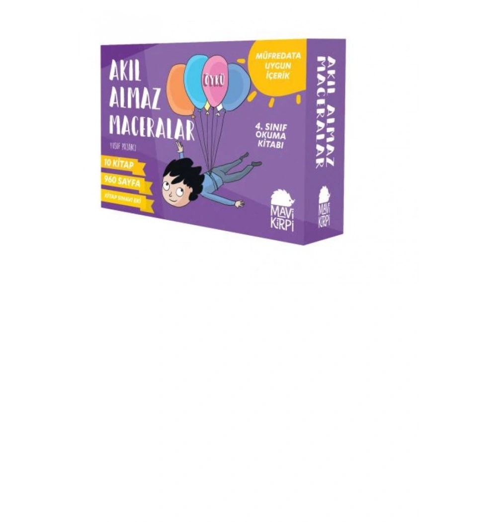 Akıl Almaz Maceralar 4.Sınıflar İçin 10 Kitap Mavi Kirpi