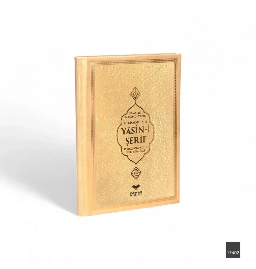 Furkan 17498 Çanta Boy Termo Deri 3 lü Yasin Cüzü 128 shf Gold
