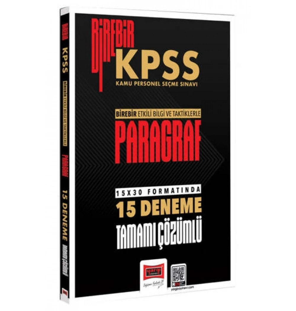 Yargı Kpss Birebir Paragraf 15x30 Formartında Çözümlü Deneme