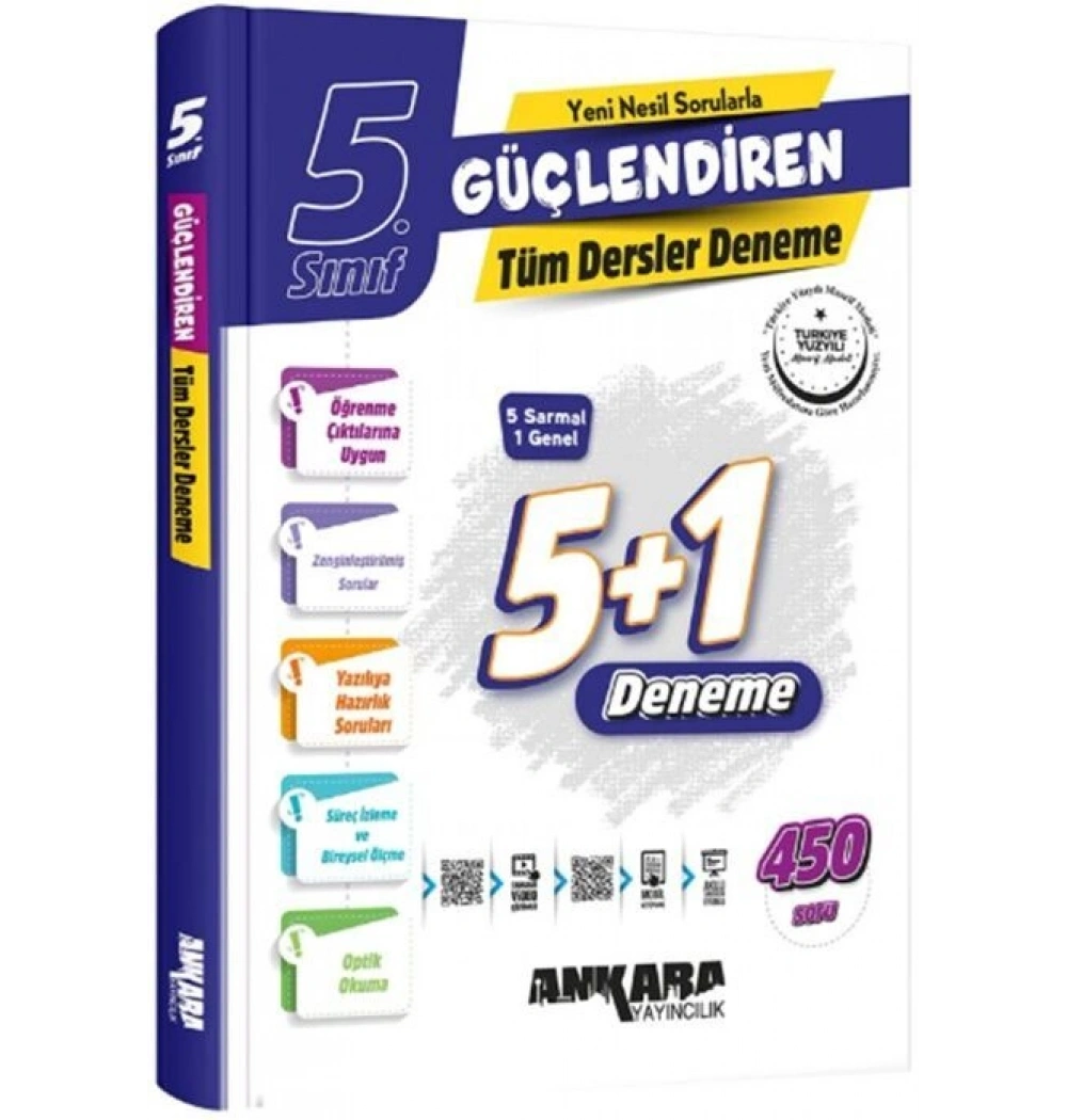5.Sınıf Tüm Dersler 5 Sarmal 1 Genel Güçlendiren Denemeler Ankara Yayıncılık