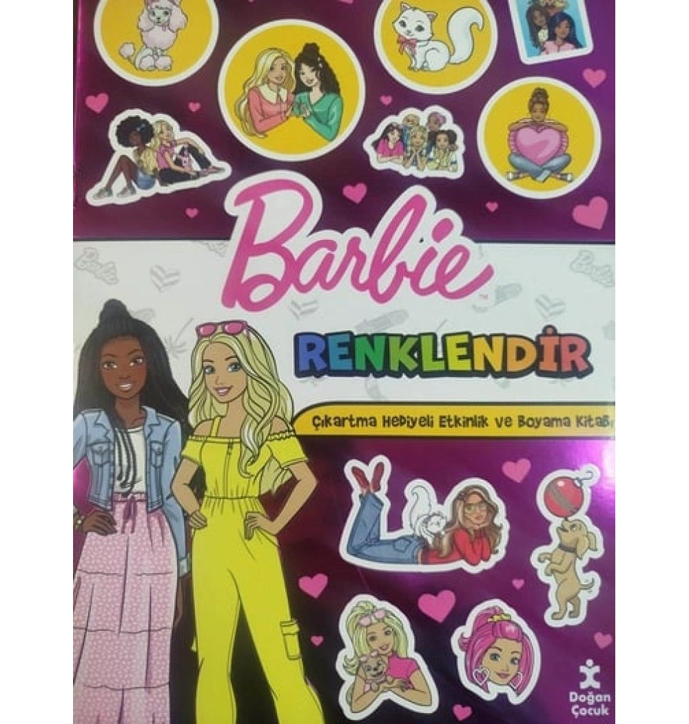 Barbie Renklendir Boyama Doğan çocuk