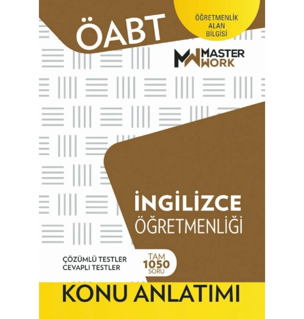 Öabt İngilizce Öğretmenliği Konu Anlatım Masterwork