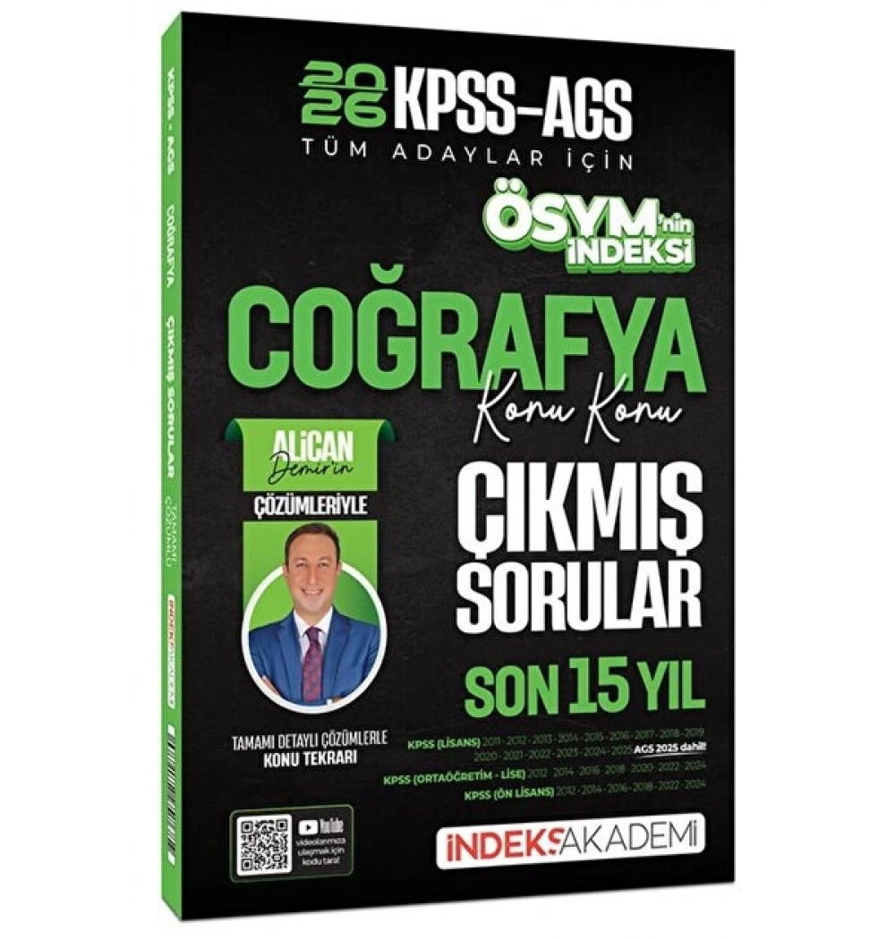 2026 Kpss Ags Tüm Adaylar Coğrafya Son 15 Yıl Konu Konu Çıkmış sorular İndeks Akademi