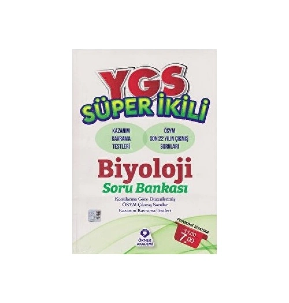Ygs Süper İkili Biyoloji Soru Bankası  Ö Akademi