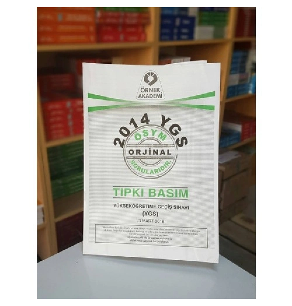 Ösym 2014 Ygs Soru Kitapçığı Tıpkı Basım