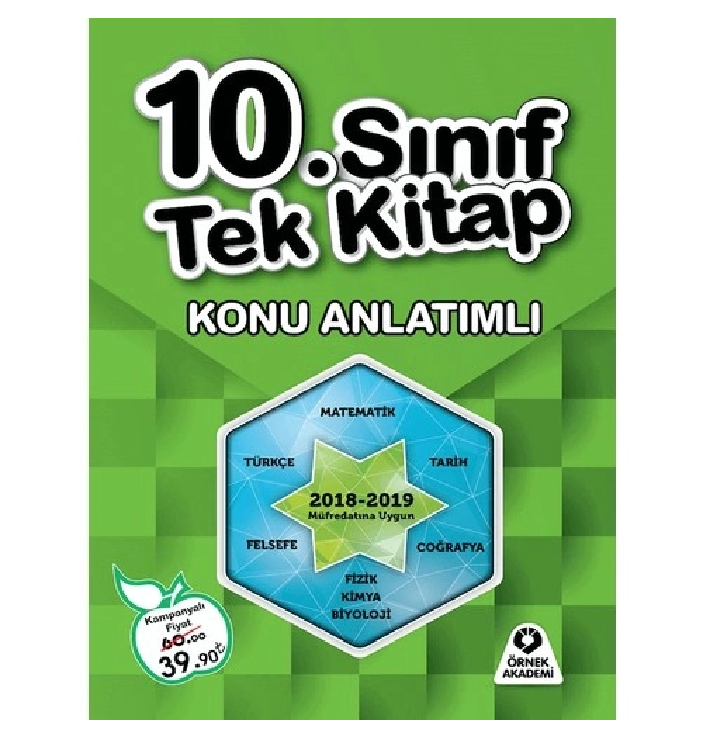 10.Sınıf Tek Kitap Konu Anlatım Kmp   Örnekakademi