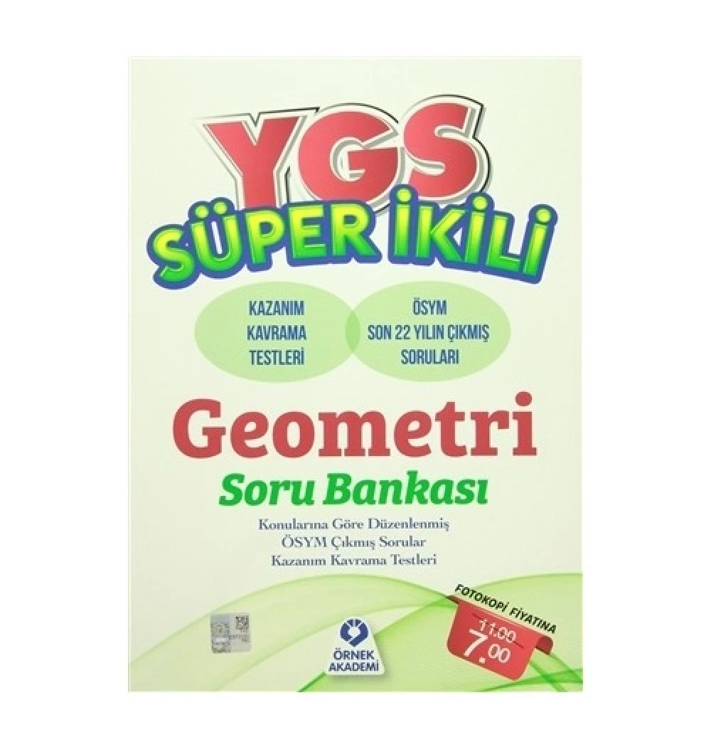Ygs Süper İkili Geometri Soru Bankası. Örnek Akademi