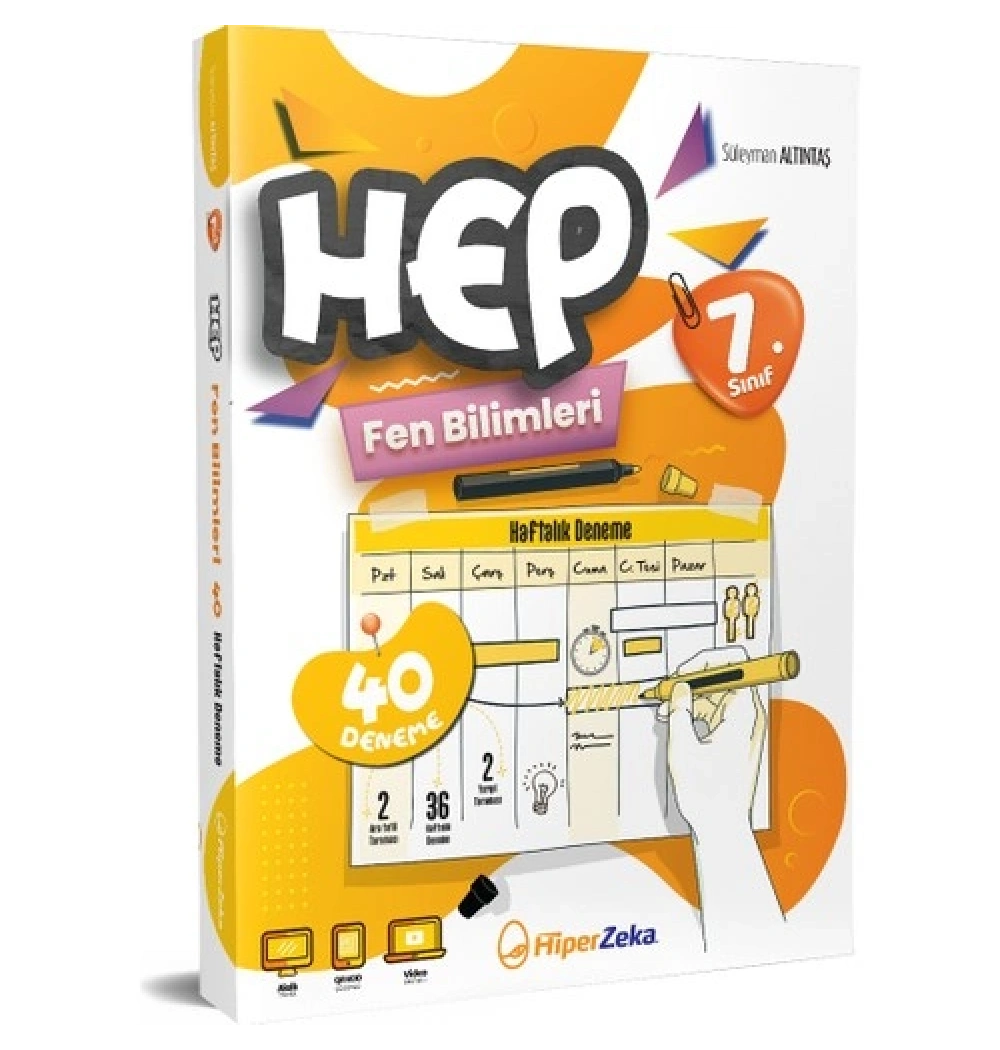 Hiperzeka 7.Sınıf Hep Fen Bilimleri 40 Deneme