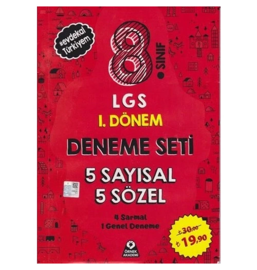 8.Sınıf 1.Dönem 10 Deneme 5 Sayısal 5 Sözel Örnek Akademi