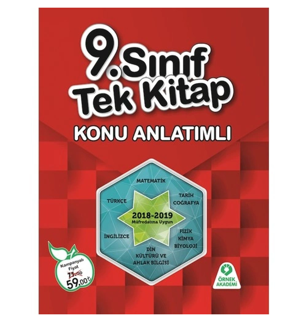 9.Sınıf Tek Kitap Konu Anlatımlı    Örnek Akademi
