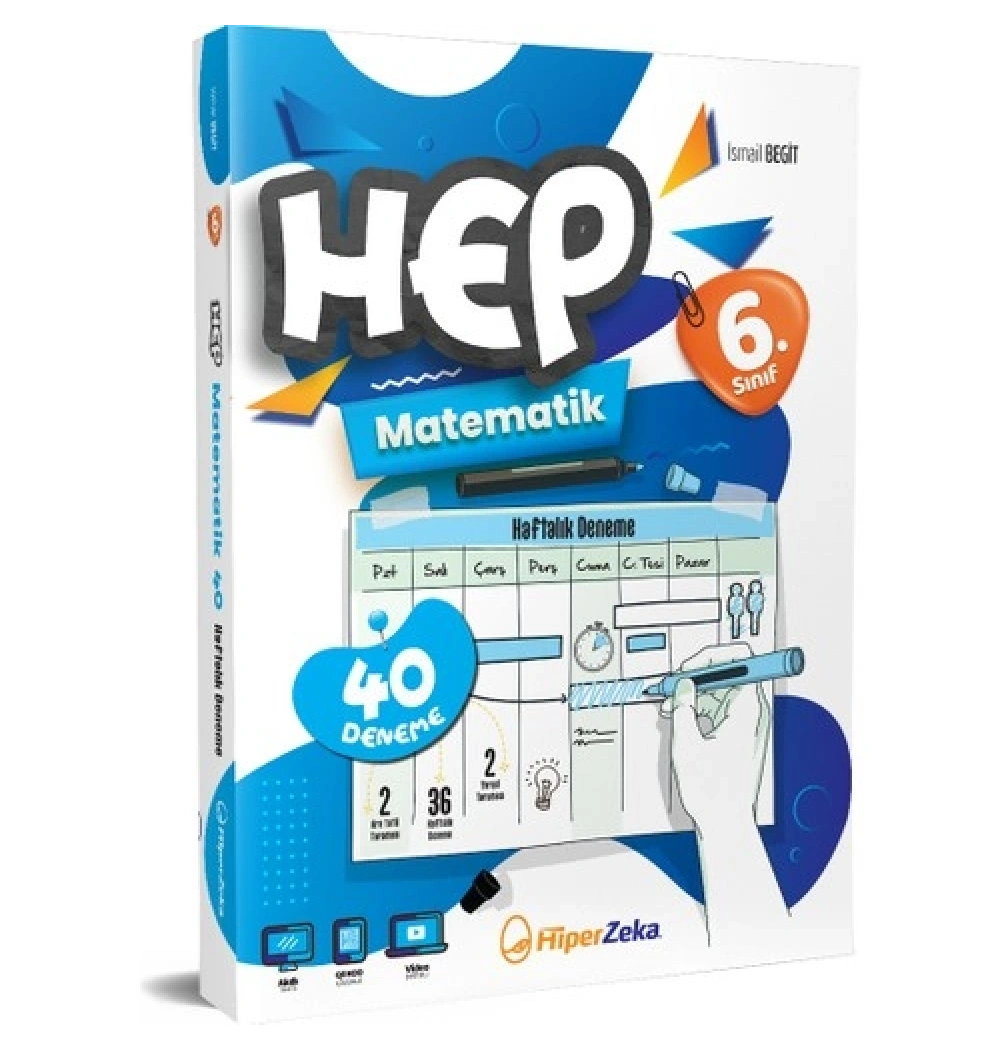 Hiperzeka 6.Sınıf Hep Matematik 40 Deneme