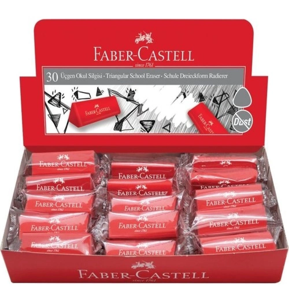 Faber Dust-Free 30 Lu Üçgen Silgi 5130187237