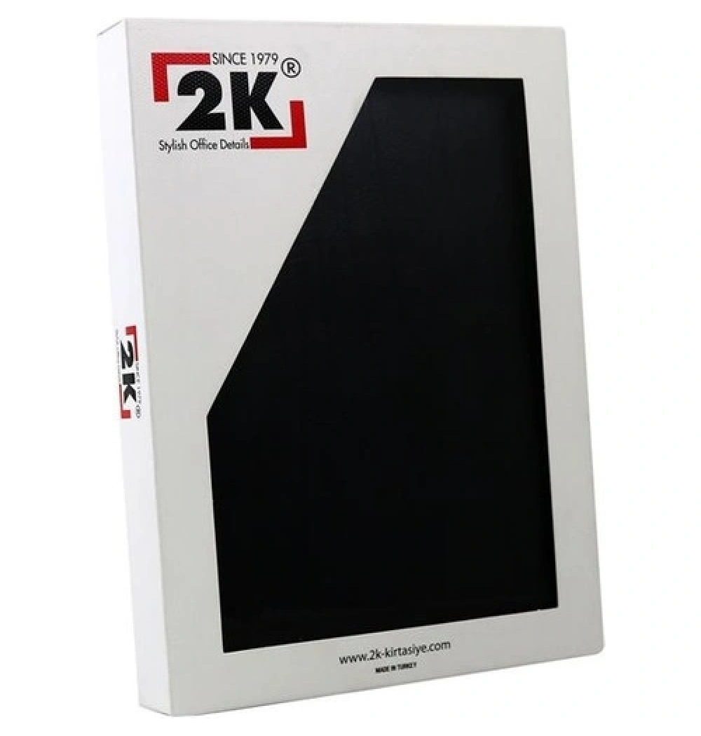 2K ŞEREF DEFTERİ BARON SUNİ DERİ KAPAK 176 YP.110 GR. YALDIZLI  SİYAH   4708