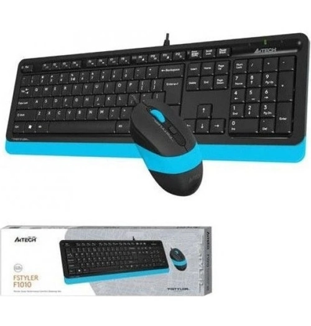 A4 Tech Fg1010 Mavi Klavye Optik Mouse Seti