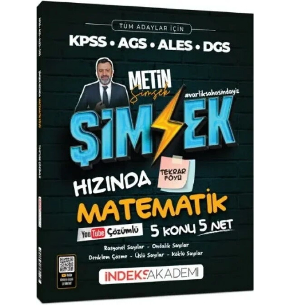 İndeks Tüm Adaylar Kpss Ags Ales Dgs Şimşek Hızında Matematik 5 Konu 5 Net